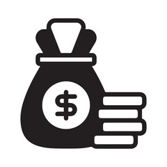 Financial presentation person icon. Vector illustration Vector