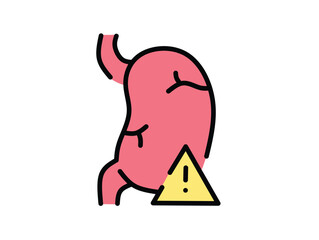 Warning Sign Indicating Stomach Health Issues and Potential Medical Problems