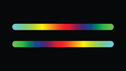 Obraz premium Abstract Background with Glowing Lines. Dual Gradient Bars. Color Spectrum Parallel Line Illusion Design