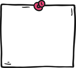 Hand-drawn Sticky Notes Illustration