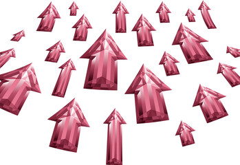 上昇する矢印・集中