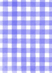 Blue gingham check plaid. Cute gingham background.