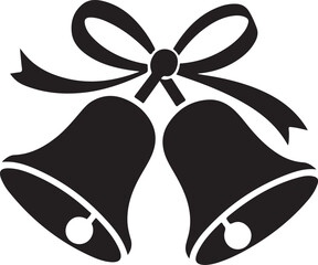Christmas Jingle Bells Silhouette – Holiday Decoration Icon