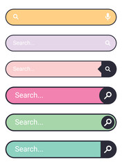 Obraz premium Search bar vector element design
