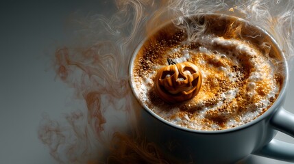 Halloween mockup drink cup studio photo