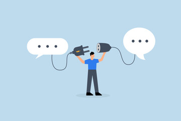 Communicate to solve problem, entrepreneur link socket within discussion