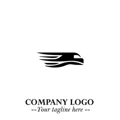 Truck Moving Fast Logo Symbol in Black on the White Background with Dynamic Transport Design