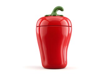 Red Pepper Shape Container for Kitchen Storage and Decor