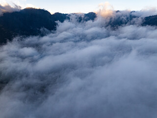 Amazing View beautiful landscape nature view in the morning at Indonesia