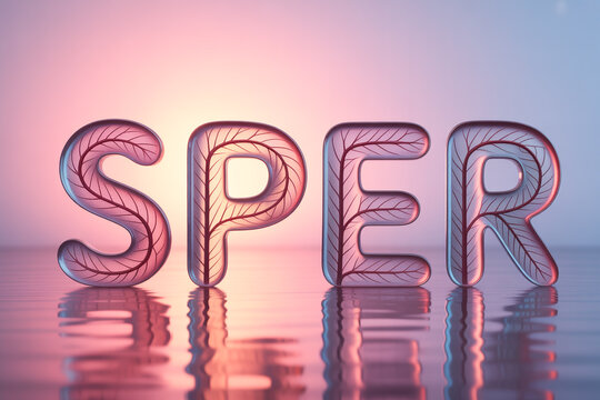 Discover the power of "SPER" to elevate your brand with visually striking typography and a touch of modern botanical design, perfect for innovative marketing campaigns
