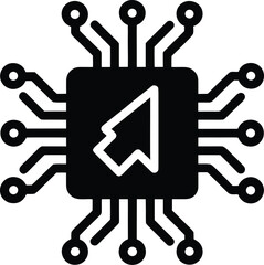 Computer chip with cursor technology for digital processing and programming