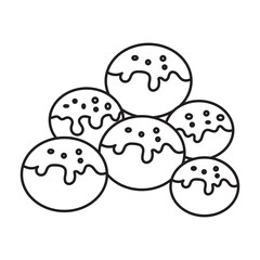 vector graphic of bakso, meetball noodle asian food