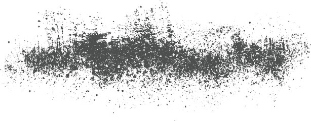 Obraz premium Dark gray splattered grunge texture with scattered dots on white background spray paint