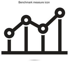 Benchmark measure icon