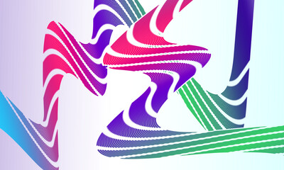 Bright colored abstract background with multicolored dynamic wave patterns. Futuristic, energetic and artistic modern design, suitable for digital, technology design, creative posters, etc.