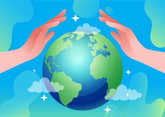 Vector background for eco-friendly themes: green campaign, earth, nature, energy, forests, water, recycling. Clean, versatile icon background for infographics and presentations.