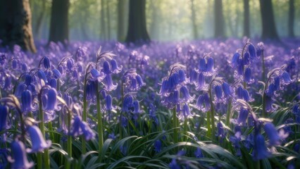 Spring forest blooms
