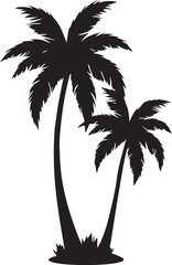 Palm Silhouette Clipart Set