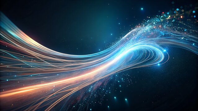 Fractal Energy Burst in Futuristic Glowing Colors