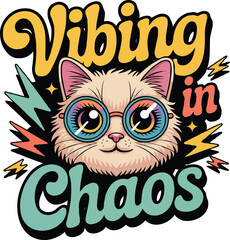 Sarcastic Cat T-Shirt Design | Funny Kitty Quote, Grumpy Cat Humor & Pet Lover Typography