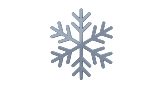 Elegant snowflake design evoking winter holiday cheer, perfect for Christmas cards or seasonal promotions, bringing a touch of frosty magic