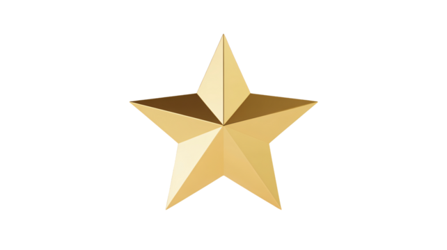 Stunning golden star award symbolizing excellence achievement and top recognition for outstanding performance and success