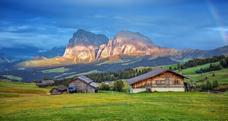 Dolomites, the southem tyrol. Val di Funes.Italy