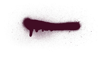 Deep Plum Spray Paint Brush Stroke 