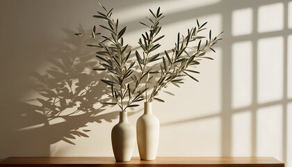 Artistic product staging with cinematic lighting, high-contrast shadow play, calm palette and spacious negative space, ready for advertising or web hero banner