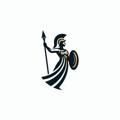 Lady of Greek Athena Logo
