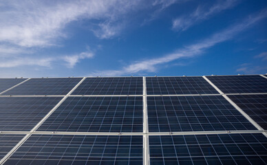 Panel installation on rooftops. Solar solutions for green living. Power from solar is renewable....