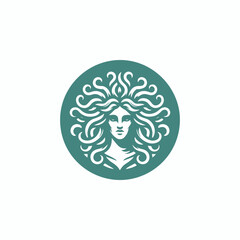 Medusa Gorgon Goddess Logo