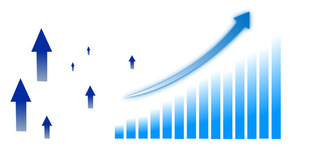 Investment and Market Exchange Financial Growth Chart Trade analysis, business performance, and stock market data visualization