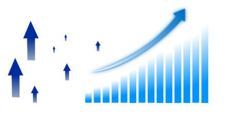 Investment and Market Exchange Financial Growth Chart Trade analysis, business performance, and stock market data visualization