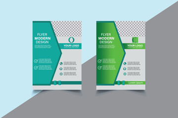 Modern Corporate Business Flyer Template Design. Update flyer modern design vector. Ideal for brochures, posters, company branding, marketing, and promotional materials.