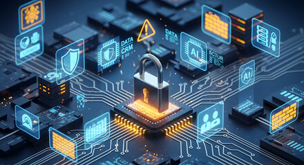 Cyber protection and data safety Computer Security Day information safety and online protection