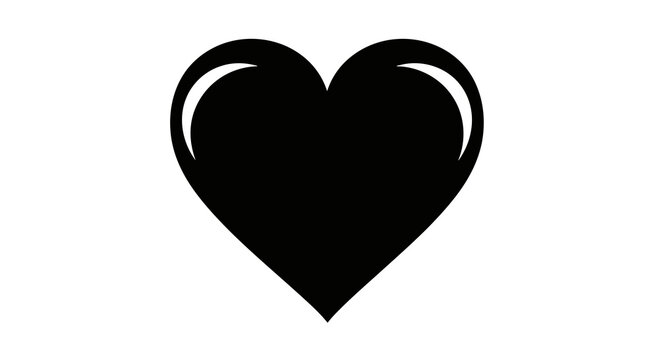 Black heart icon