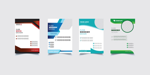 Modern Corporate Business Flyer Template Design. Creative Layout for Brochure, Poster, or Marketing Presentation. eps10