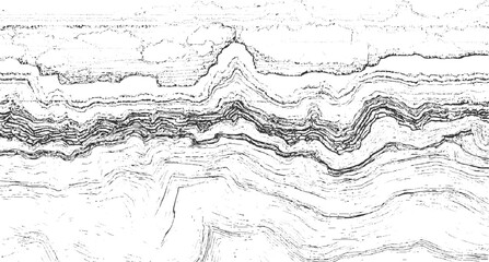 Black and white abstract layered texture with rough edges and dotted patterns background