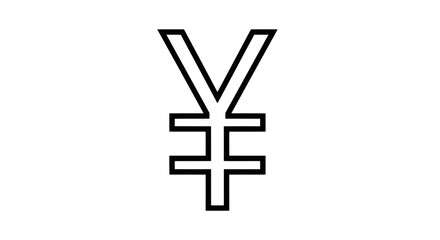 Obraz premium Yen currency symbol