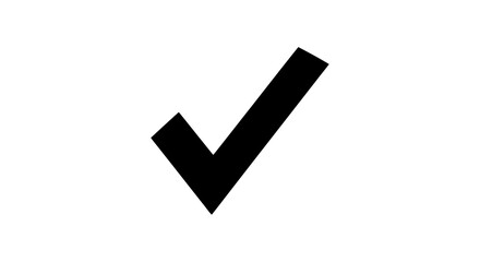 Black check mark symbol