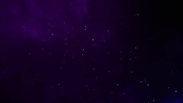 dark purple atmospheric background with floating particles cinematic loop