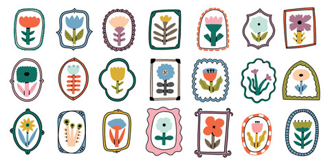 Flower Postage Stamp Set