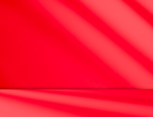 Background red wall dark table studio room empty bar podium shadow abstract floor cement mockup overlay leaf backdrop minimal product cosmetic presentation, loft happy new year, gradient pastel.