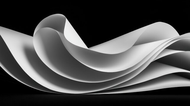 Abstract Art: A Black and White Exploration of Form and Space
