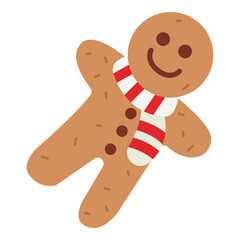 Hand drawn Christmas Gingerbread Illustration