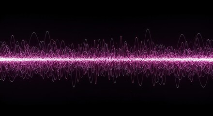 Abstract background with undulating digital lines creating a vibrant, rhythmic wave field. Energy flow and technological motion concept, light, depth, movement