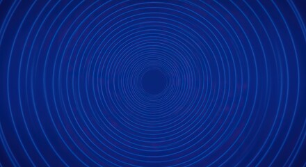 Naklejka premium Abstract blue background showing repeating concentric lines suggesting sound waves and reverberation, design, echo, dynamic