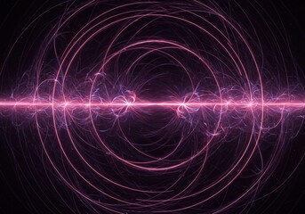 Abstract cosmic pattern of intersecting waves and glowing lines, illustrating complex spatial dimensions and deep theoretical physics concepts ,geometry ,digital ,flow