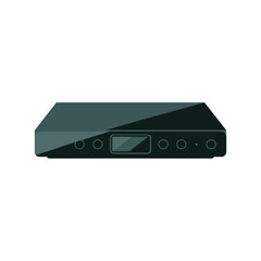 Obraz premium Flat Illustration of a Modern Streaming Media Player
